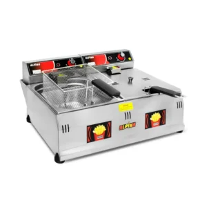 Double 5+5 liter electric fryer ALPINA