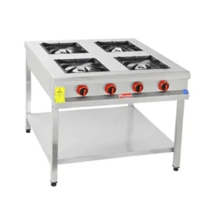 ინდუსტრიული 4-კომფორიანი გაზქურა CSA 304 ფოლადისგან