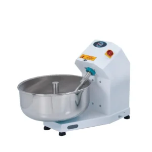 Professional dough mixer 45 kg – with three-phase power and a large stainless steel bowl for dough processing