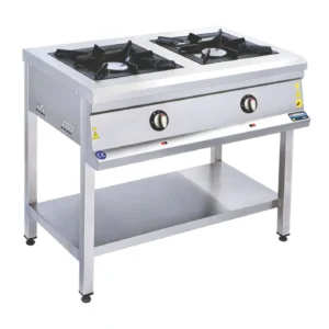 CSA Floor-Standing Gas Stove with 2 Burners and Bottom Shelf