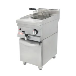 Floor-standing 9-liter gas fryer with GÖRKEM cabinet