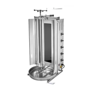 Electric shawarma machine GÖRKEM-5 – 5-burner model with 220V power supply and stainless steel body