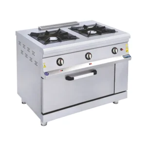 GÖRKEM professional gas stove with 2 burners and oven