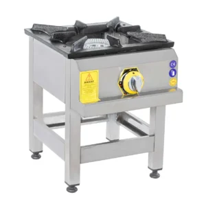 Single-burner professional gas stove AKGAZ with cast iron surface