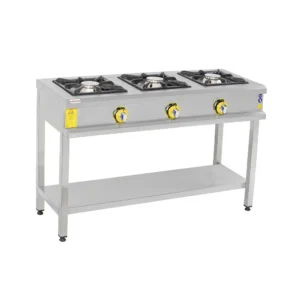 Extra-wide 3-burner gas stove AKGAZ made of 304 steel