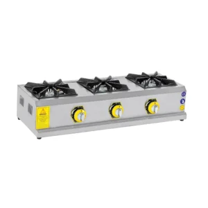 Professional 3-Burner Gas Stove AKGAZ with Cast Iron Surface
