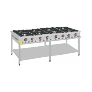 2-метровая 8-конфорочная промышленная газовая плита AKGAZ