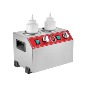 გამათბობელი სოუსის დისპენსერი SILVERINOX ორი ბოთლისთვის