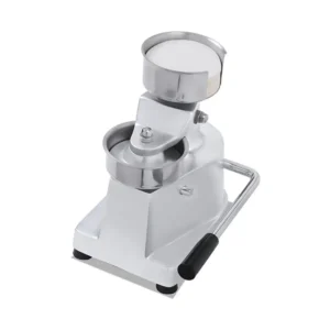 Mechanical hamburger press with 100 mm form