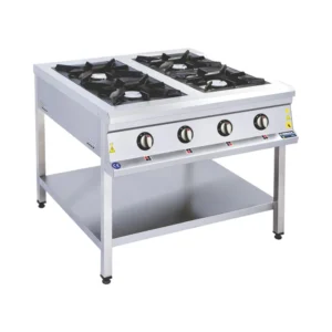 Compact, 4-Burner Floor-Standing Gas Stove AKGAZ