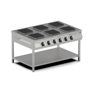 Industrial 6-Burner Electric Stove CSA with Shelf