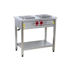 Floor-standing heavy-duty electric stove CSA with 2 cast iron plates