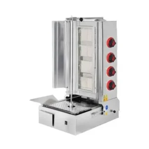 Shawarma machine CSA – 4 burner, bottom motor, LPG powered model