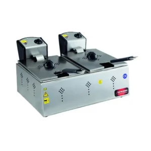 CSA professional double fryer with 8+8 liter capacity