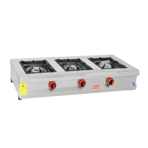 Высокомощная 3-конфорочная газовая плита AKGAZ
