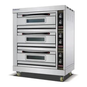 Three-deck confectionery oven HEO-36 with metal bases