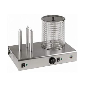 Профессиональный аппарат для хот-догов с пароваркой для сосисок и подогревателями для булочек