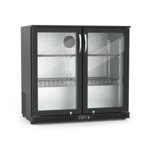 Bar fridge BKB-235H – two-door, 220 liters, with forced cooling and stainless steel