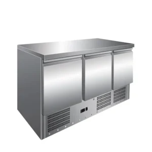 S903 Настольный холодильник – 3 двери, столешница из нержавеющей стали, объем 400 литров