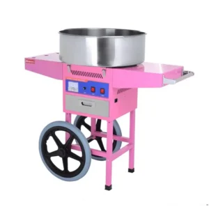 Professional cotton candy machine with mobile cart