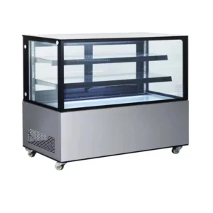 Extra-wide floor-standing pastry display case 1.8 meters