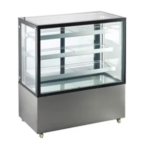 Широкая напольная витрина-холодильник GN-375Z