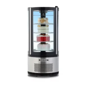 Compact vertical pastry display case GN-100R