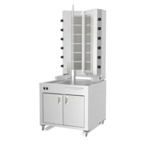 Промышленная шаурма-машина KALITEGAZ с 12 горелками и вместимостью 400 кг