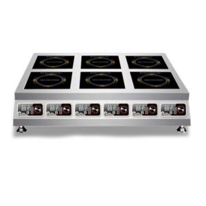 6-ზონიანი ინდუსტრიული ინდუქციური ქურა 21 კვტ სიმძლავრით