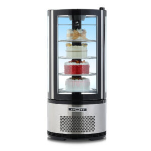 Вращающаяся витрина-холодильник для выпечки GN-100R-1, 100 литров, 3 полки.