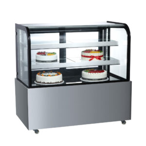 Холодильная витрина для кондитерских изделий GN-370Y-1 объемом 400 литров с системой выдувания.