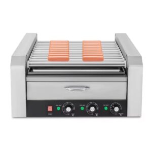 Аппарат для приготовления хот-догов с подогревающим подносом HHD-09A из нержавеющей стали.