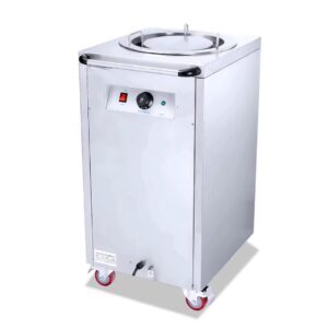 Диспенсер для подогрева тарелок HPW-1, 40 тарелок, нержавеющая сталь.